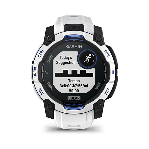 Orë e mençur Garmin Instinct 3 Solar / 45 mm - Zezë / Bardhë