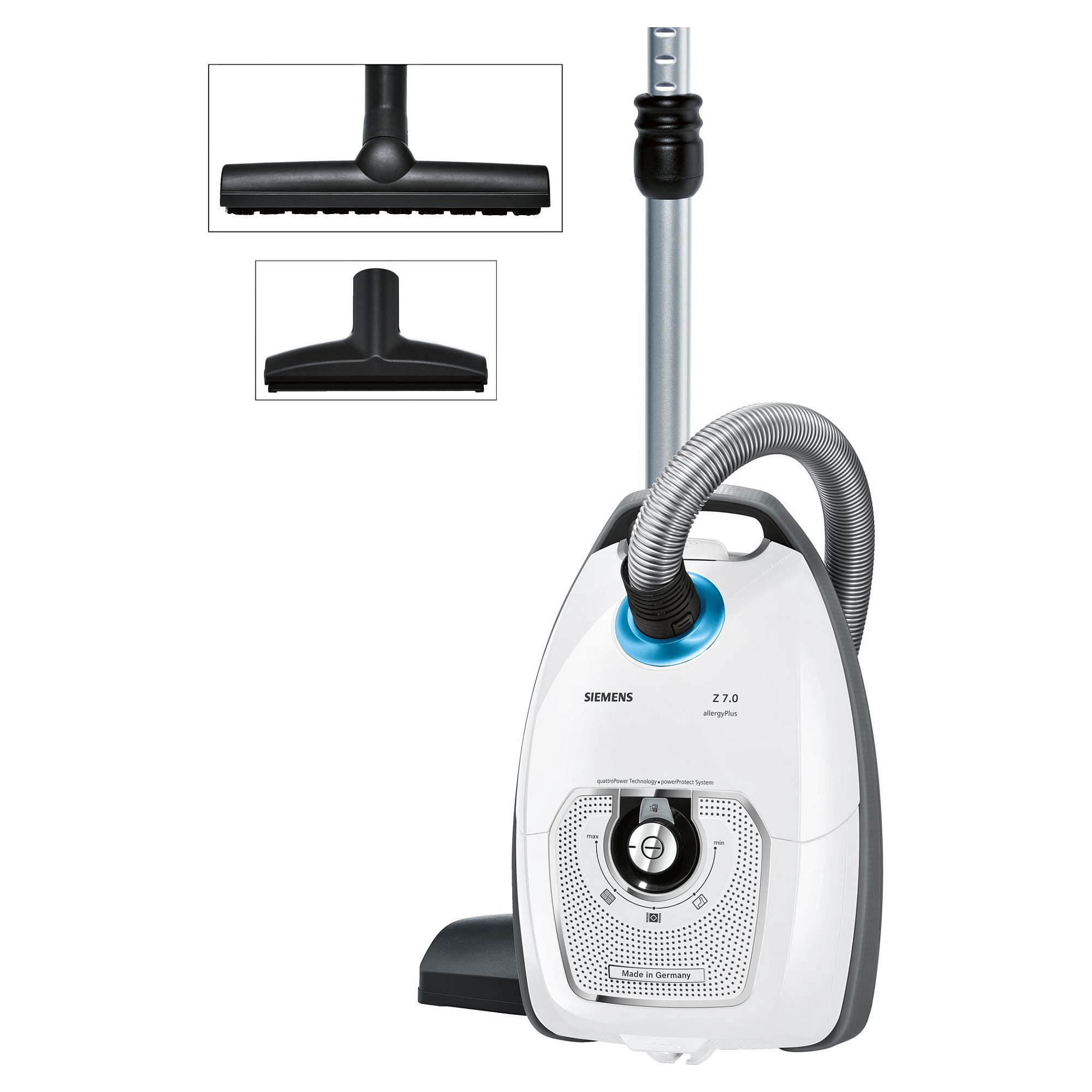 Fshesë me vakum me kabllo Siemens VSZ7442S 650W HEPA P1 - Bardhë/Gri - Figura 2