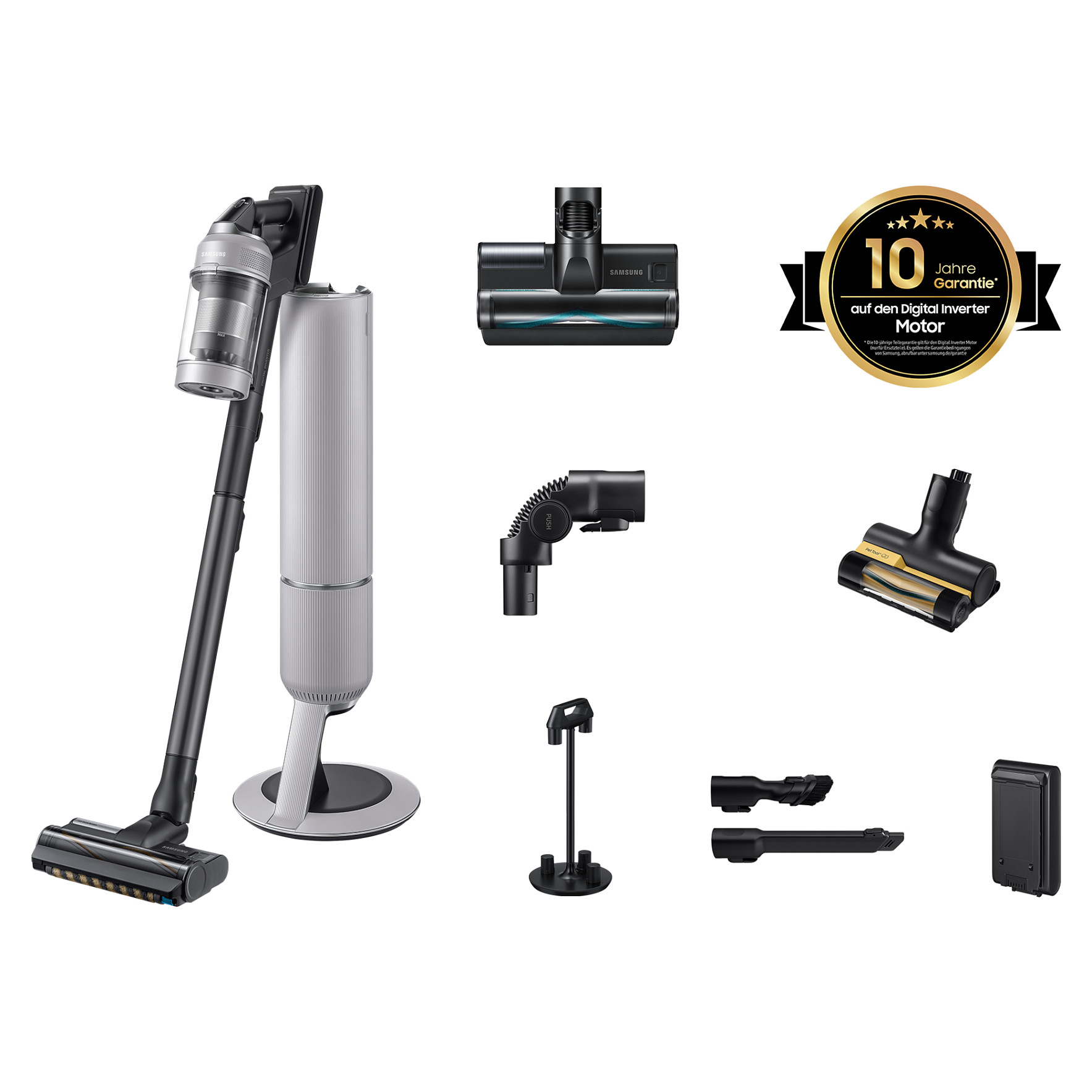 Fshesë me vakum pa kabllo Samsung Jet PetPRO with All-in-One Clean Station 770W - Gri - Figura 2