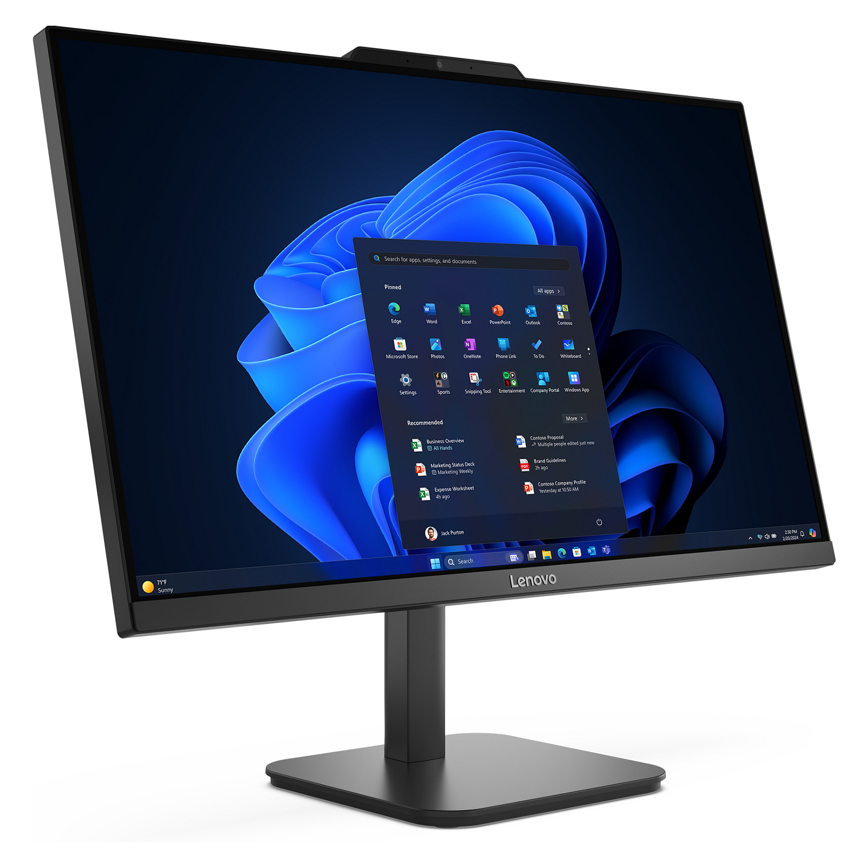 AIO Lenovo ThinkCentre V100 / i3-N305 / 16GB DDR4 / 256GB / 23.8″ Full HD IPS / Intel UHD Graphics – Gri 4