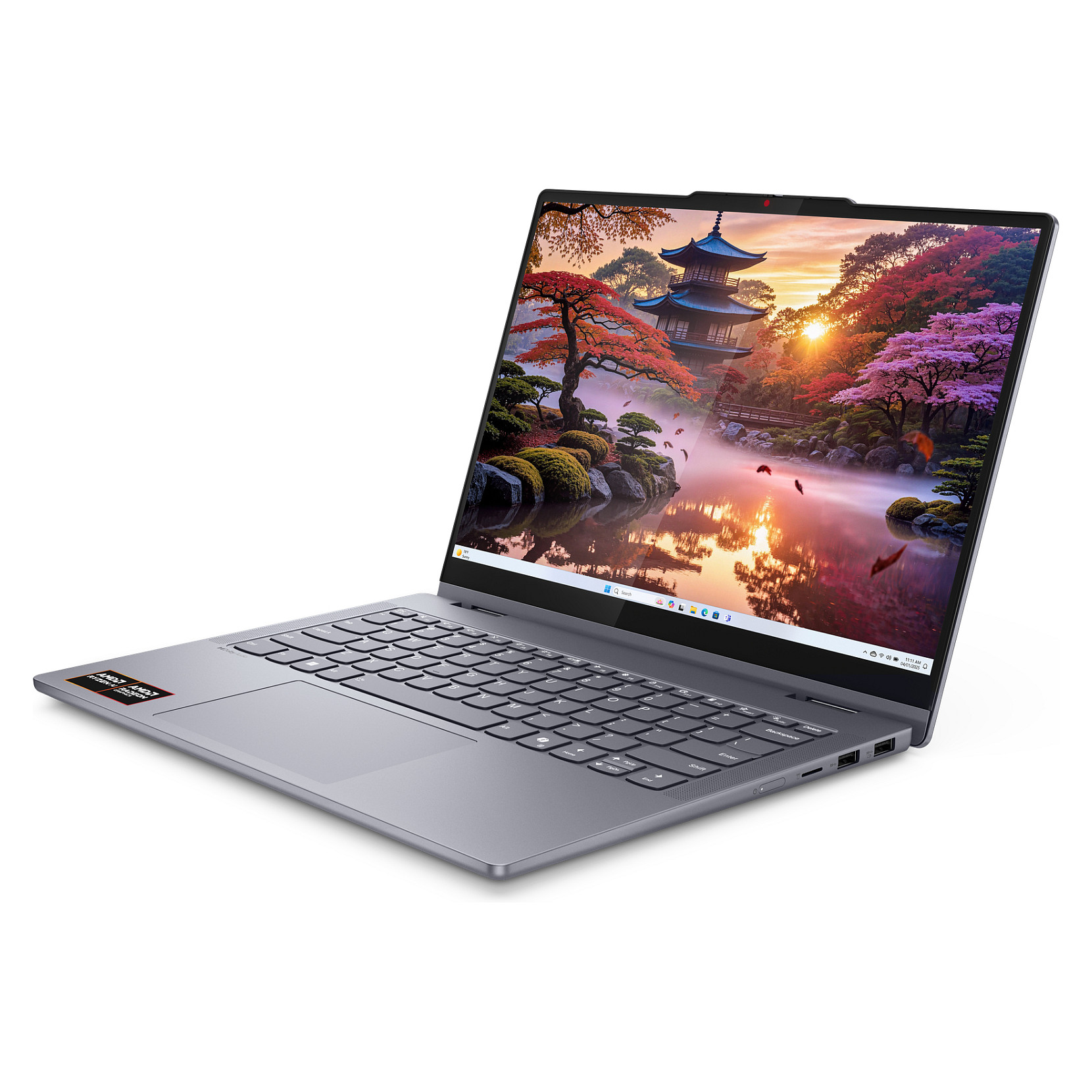 Laptop Lenovo IdeaPad 5 2-in-1/ RYZ AI 5 340 / 16GB LPDDR5x / 512GB / 14″ WUXGA IPS AG Touch 60Hz / AMD Radeon 840M – Gri 5