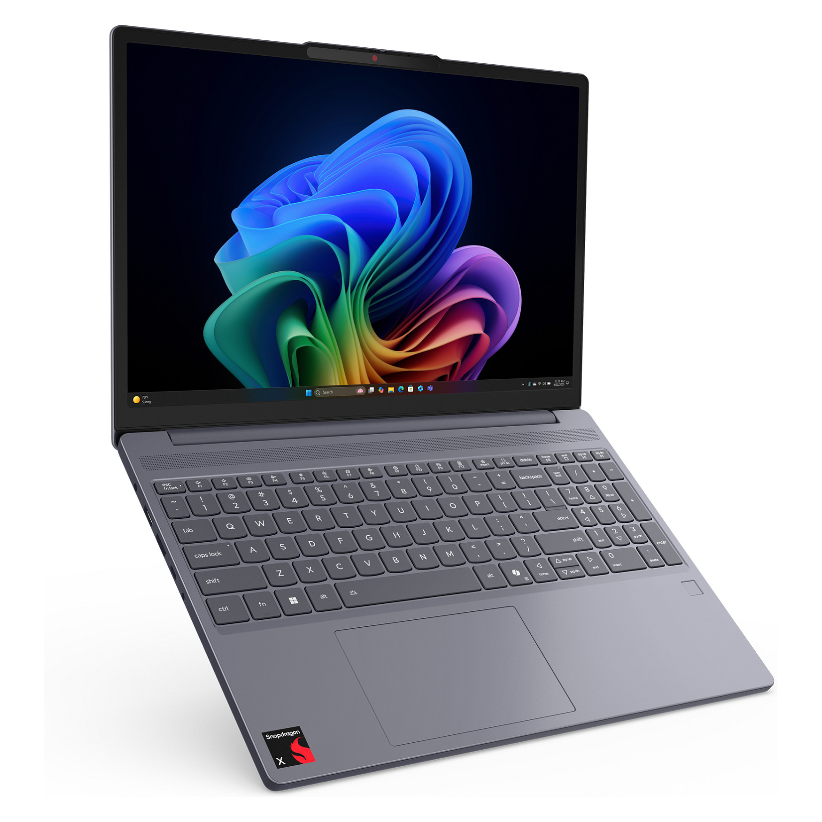 Laptop Lenovo IdeaPad Slim 3 / Snapdragon X1-26-100 / 16GB LPDDR5x / 1TB / 15.3″ WUXGA IPS AG / Qualcomm Adreno GPU – Gri 4