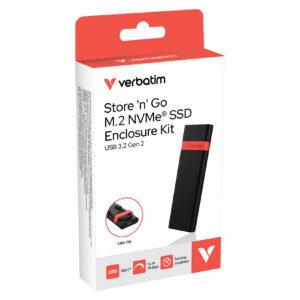Kuti e Jashtme për SSD M.2 NVMe Verbatim Store ‘n’ Go USB 3.2 Gen 2 8