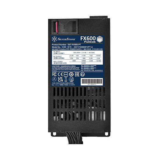 Furnizues Energjie SilverStone Technology SST-FX600-PT / 600W / Flex ATX / 80 PLUS Platinum - Figura 4