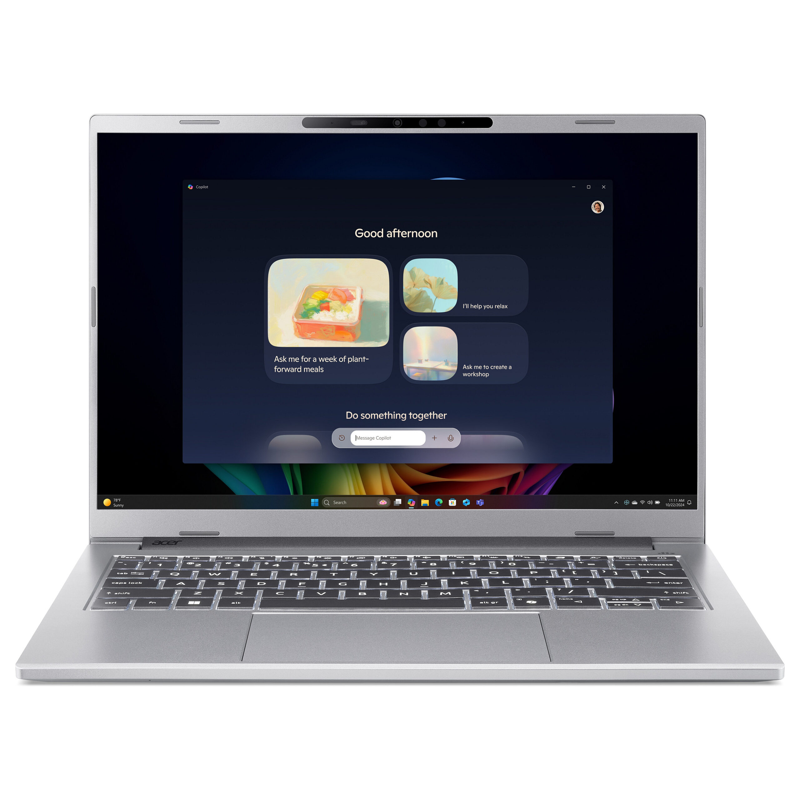 Laptop Acer Aspire 14 AI OLED A14-61M-R6S2 / RYZ AI R7-350 / 32GB LPDDR5x / 1TB / 14" WUXGA OLED / AMD Radeon 860M - Argjend