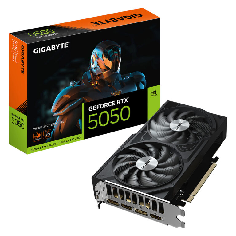 Kartelë Grafike NVIDIA RTX 5050 8GB Gigabyte WINDFORCE OC V2 GDDR6