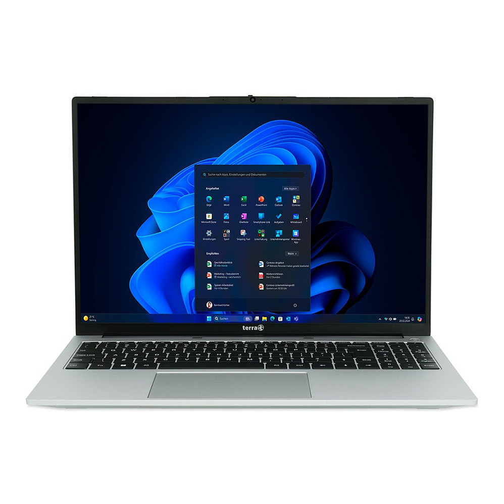 Laptop Wortmann TERRA MOBILE 1610A / R7-7730U / 16GB DDR4 / 512GB / 16" WUXGA AG / AMD Radeon Graphics - Zezë / Argjend