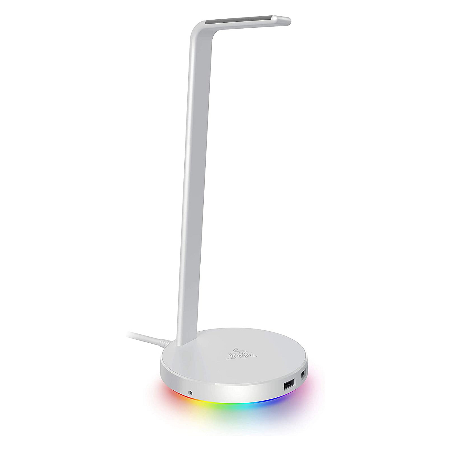 Mbajtëse për Kufje Razer Base Station V2 Chroma Mercury RGB - Bardhë