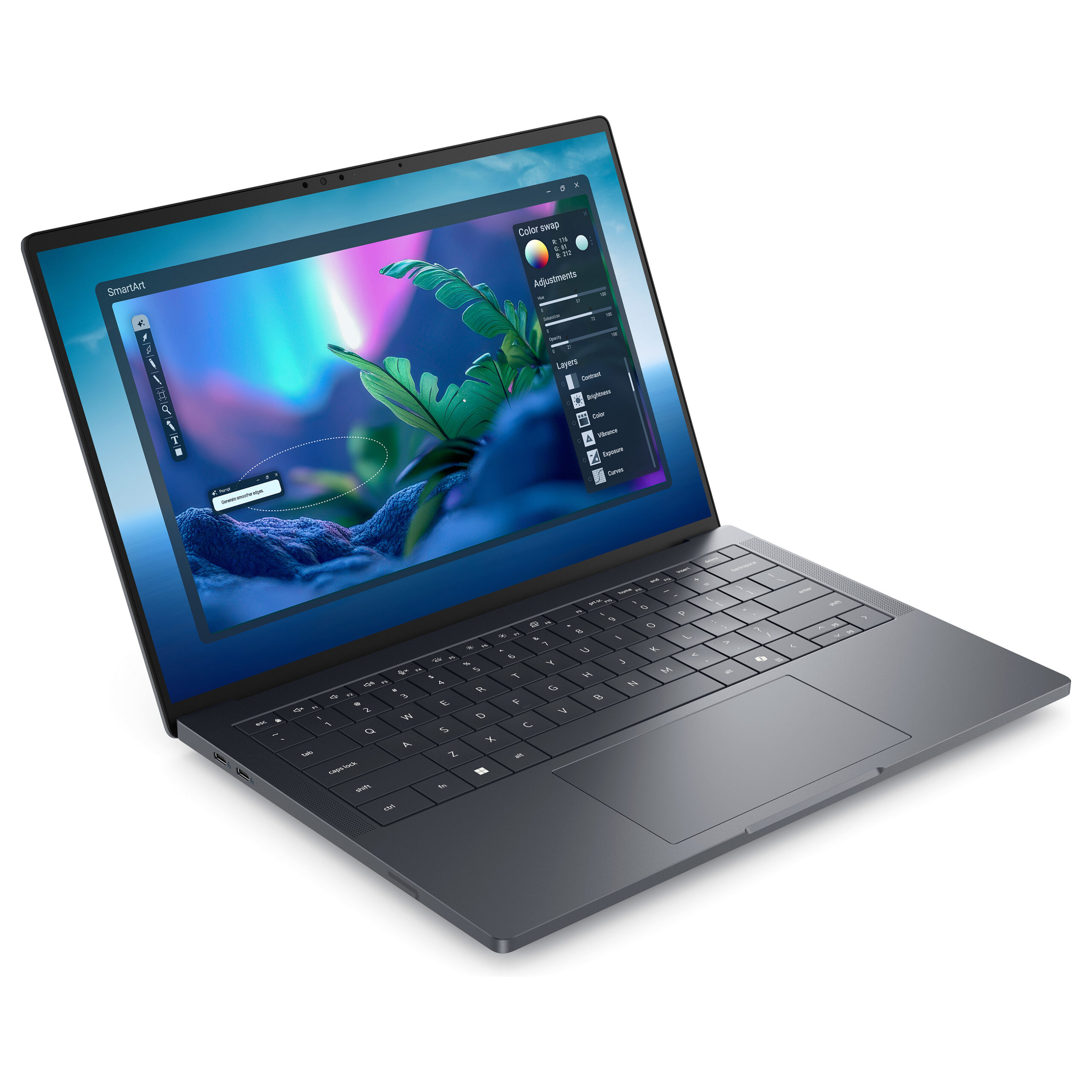 Laptop DELL Pro Max 14 Premium / Ultra 7 265H / 32GB LPDDR5x / 1TB / 14" Full HD+ WVA AG 60Hz / RTX PRO 1000 8GB - Zezë - Figura 2
