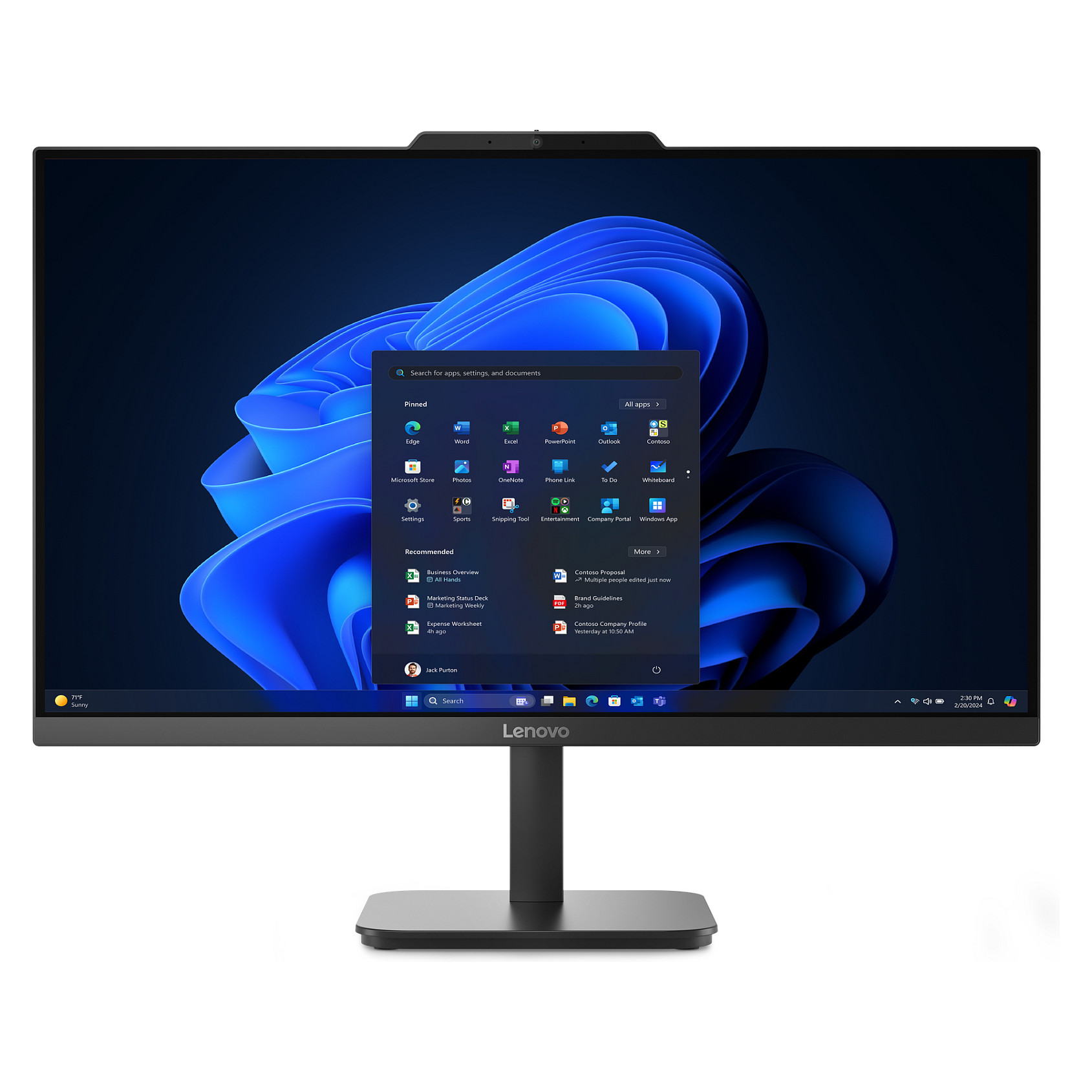 AIO Lenovo ThinkCentre V100 / Intel N100 / 16GB DDR5 / 512GB / 23.8″ Full HD IPS / Intel UHD Graphics – Gri 3