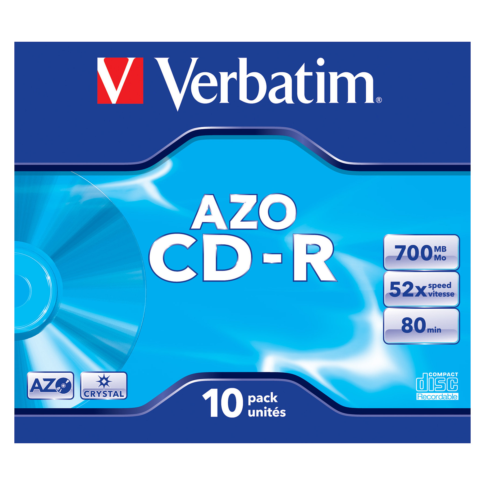 Disk CD-R Verbatim DataLife Plus 700MB 52x – 10 Copë - Figura 2