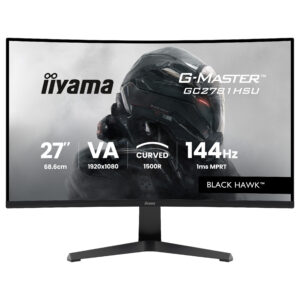 Monitor Gaming iiyama G-Master GC2781HSU-B1 / 27"/ Full HD VA / Curved / 144Hz / 1ms / HDMI+USB+DP - Zezë