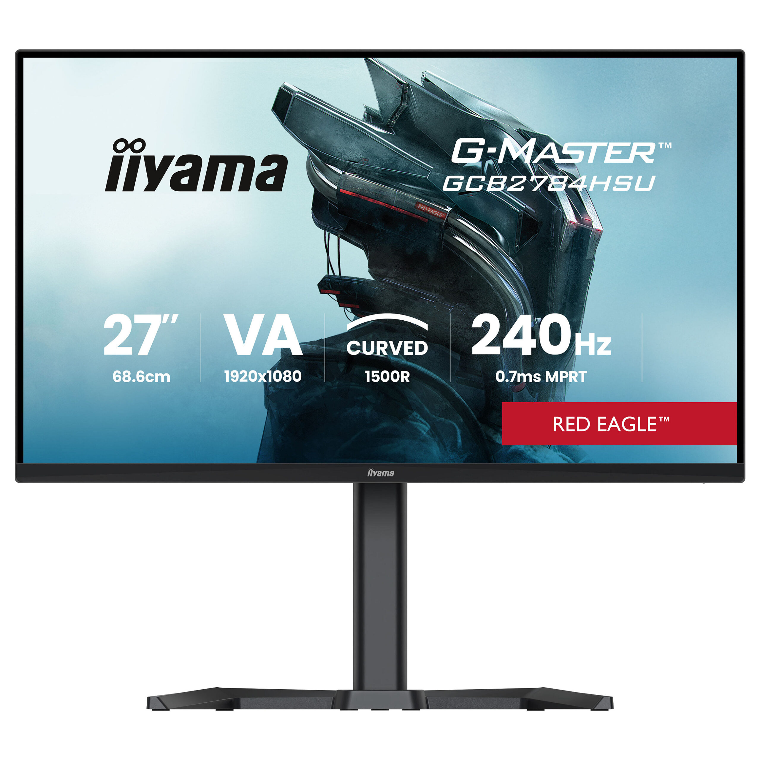 Monitor Gaming iiyama G-Master GCB2784HSU-B1 / 27"/ Full HD VA / Curved / 240Hz / 0.7ms / HDMI+USB+DP - Zezë - Figura 5