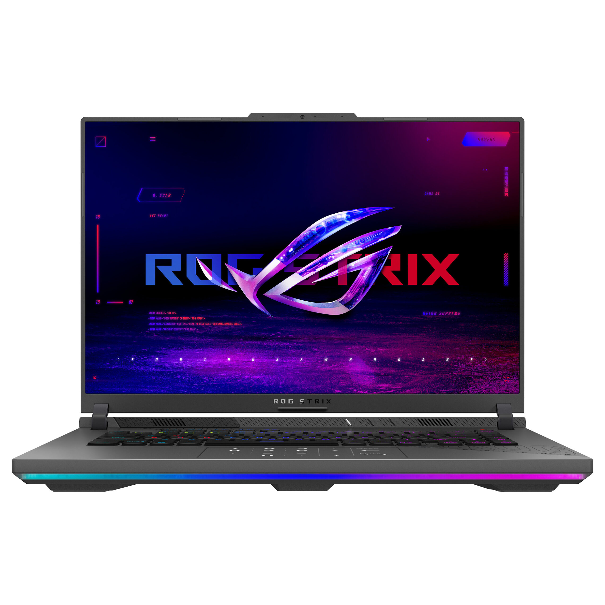 Laptop Gaming Asus ROG Strix G16 G614PP-RV031W / Ryzen 9 8940HX / 16GB DDR5 / 1TB / 16" WUXGA IPS 165Hz / RTX 5070 8GB -Gri - Figura 2