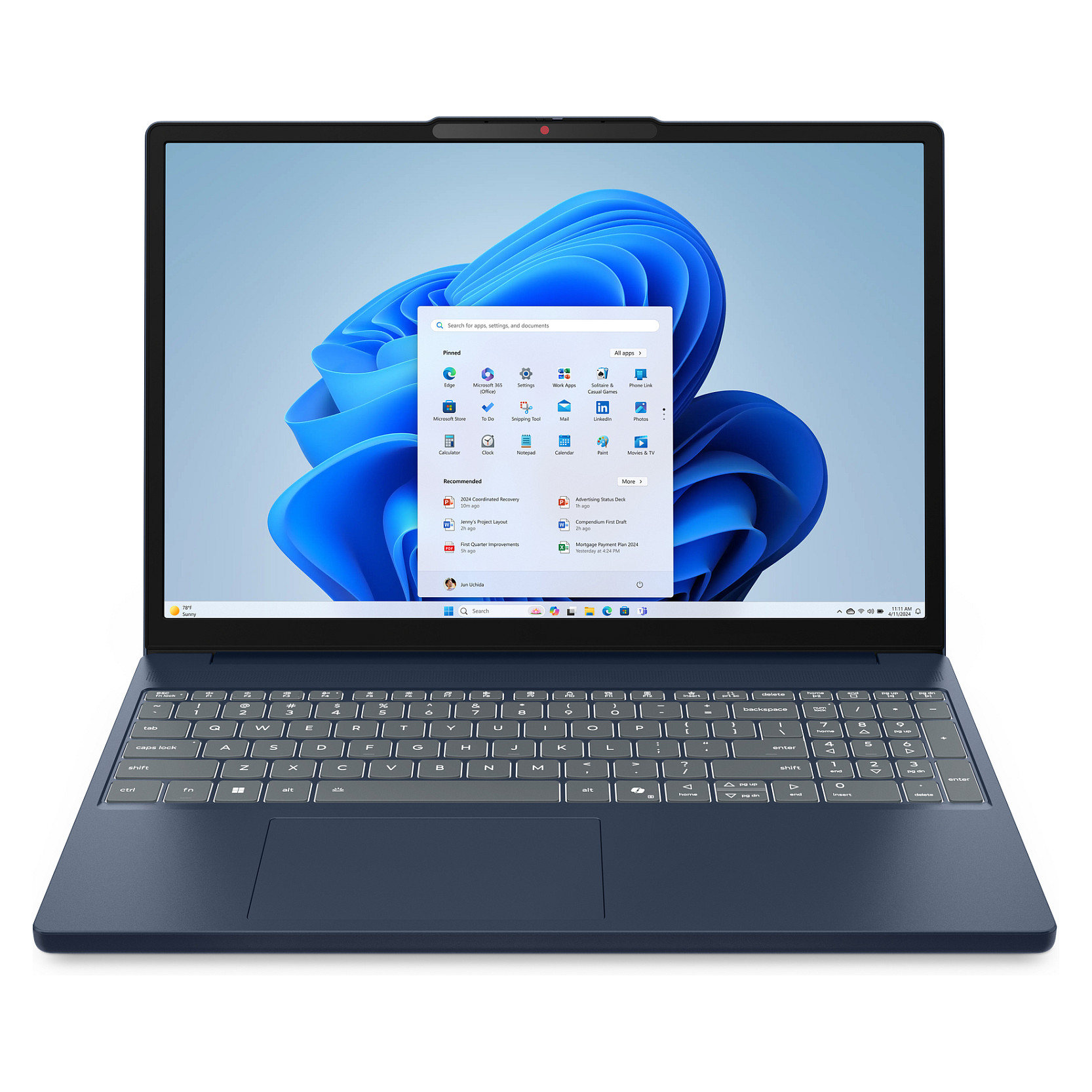 Laptop Lenovo IdeaPad 3 Slim / Ryzen 5 150 / 16GB DDR5 / 512GB / 15.3″ WUXGA IPS 60Hz / AMD Radeon 660M – Blu