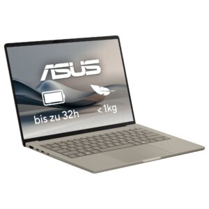Laptop Asus Zenbook A14 UX3407QA-QD305W / X1-26-100 / 32GB LPDDR5x / 1TB / 14″ WUXGA OLED 60Hz / Qualcomm Adreno GPU – Bezhë 6