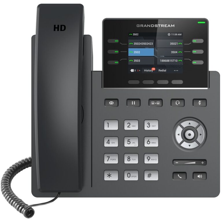 Telefon VoiP Grandstream SIP GRP-2613 / 2.4 Inch / Standard Business / 4 lines / 30 programmable keys / Hiri