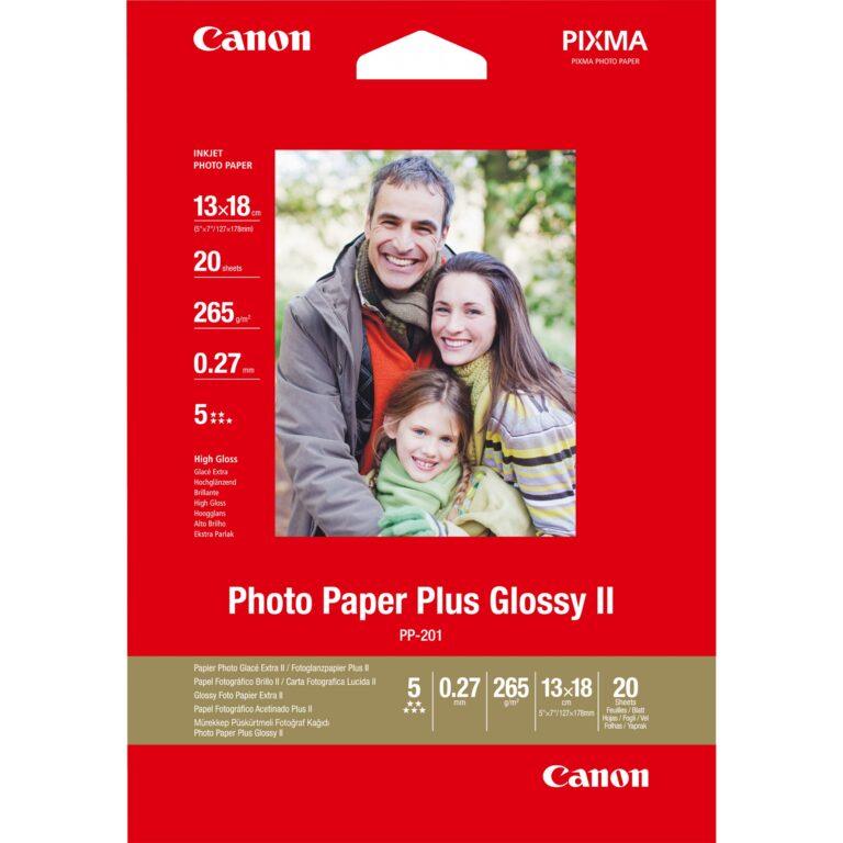 Letër Canon Photo Paper Plus Glossy II PP-201 2311B018 13×18cm – 20 Sheets