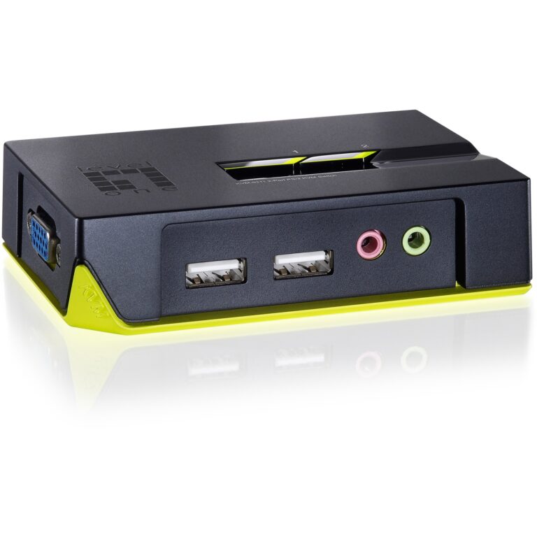 LevelOne KVM Switch / 2-Port USB + Audio