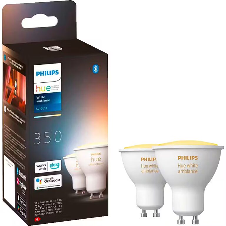 Drita të mençura Philips White Ambiance GU10 + Bridge / 35W / Hue