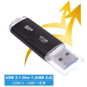 USB Flash Drive STICK USB 3.1 64GB Silicon Power B02 - e zezë