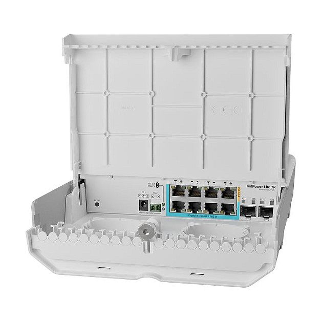 Switch MikroTik CSS106‑5G‑1S / 8‑Port Fast Ethernet + 2xSFP+/ Gigabit + SFP / PoE / Unmanaged - Figura 2