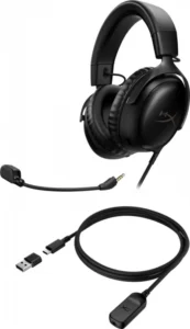 Kufje Gaming HyperX Cloud III / Over-Ear / Noise-cancelling / 1.3m USB dongle / E zezë