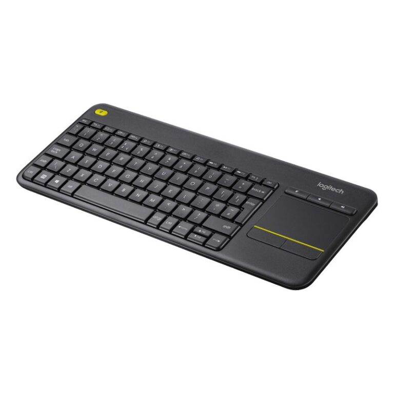Tastierë pa Kabllo Logitech K400 Plus / Touchpad / UK Layout – Zezë