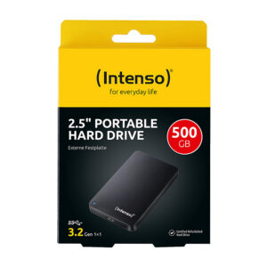 HDD të Jashtme Intenso Memory Case / 500GB / USB 3.0 / 2.5″ - Zezë