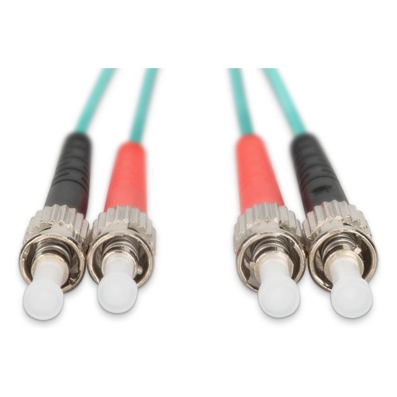 Kabllo për Rrjet Optik DIGITUS LWL ST → ST / 1.00m / Multimode Duplex OM3 - Figura 2