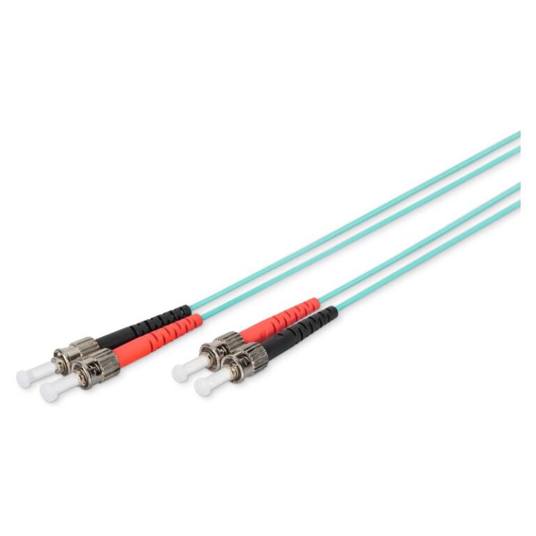 Kabllo për Rrjet Optik DIGITUS LWL ST → ST / 1.00m / Multimode Duplex OM3