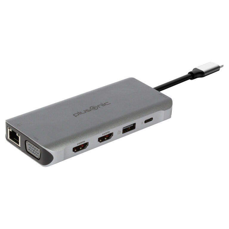 Docking Station Plusonic USB-C 8‑in‑1 - Argjend