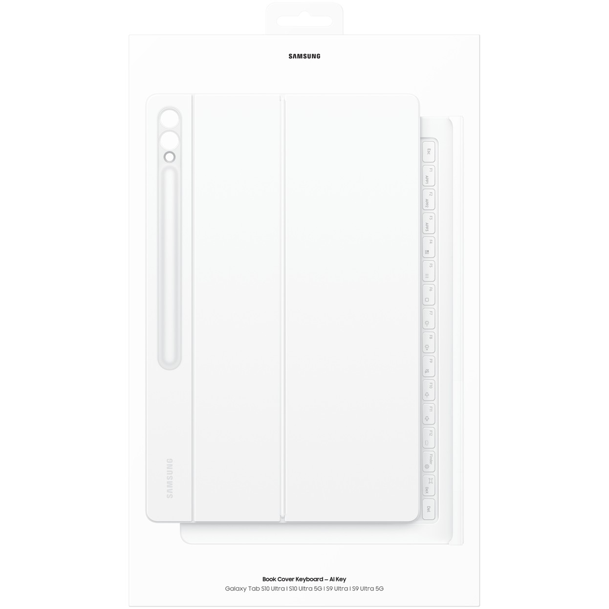 Samsung Book Cover Keyboard për Galaxy Tab S10 Ultra / Tab S9 Ultra – e bardhë - Figura 3