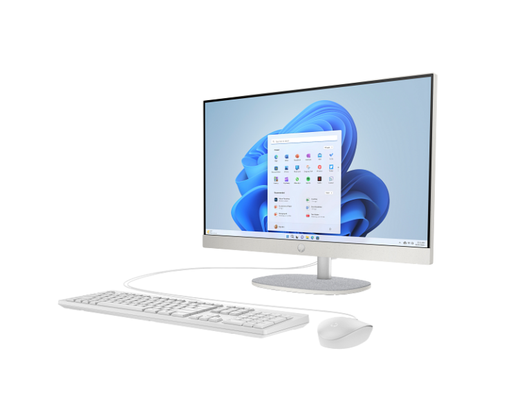 AIO HP PC 24-cr0012nh / i5-1335U / 8GB DDR4 / 512GB / 23.8" Full HD IPS AG / Intel Iris X graphics / KB +mouse Wired - Bardhë