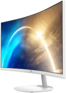 Monitor i lakuar MSI PRO MP341CQW / 34" UWQHD AG 100Hz VA 1ms MPRT Curved / HDMI, DP,2W Speaker / e bardhë