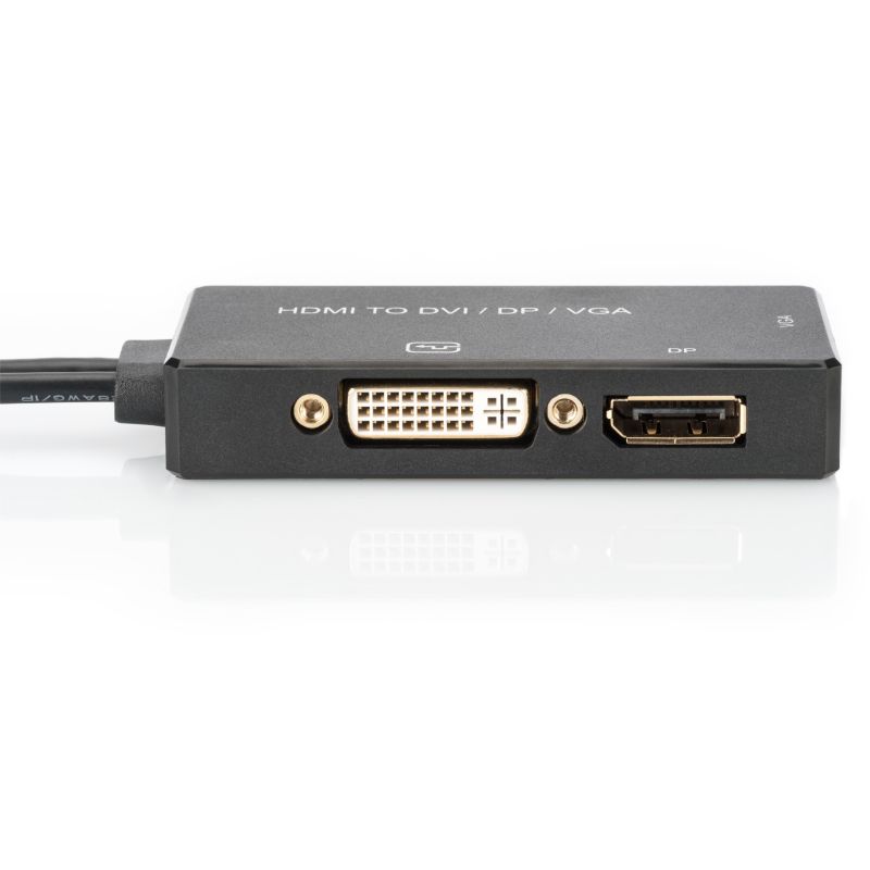 Digitus Adapter HDMI / USB2.0 > HDMI / DVI / DisplayPort / 20cm - Zezë - Figura 3