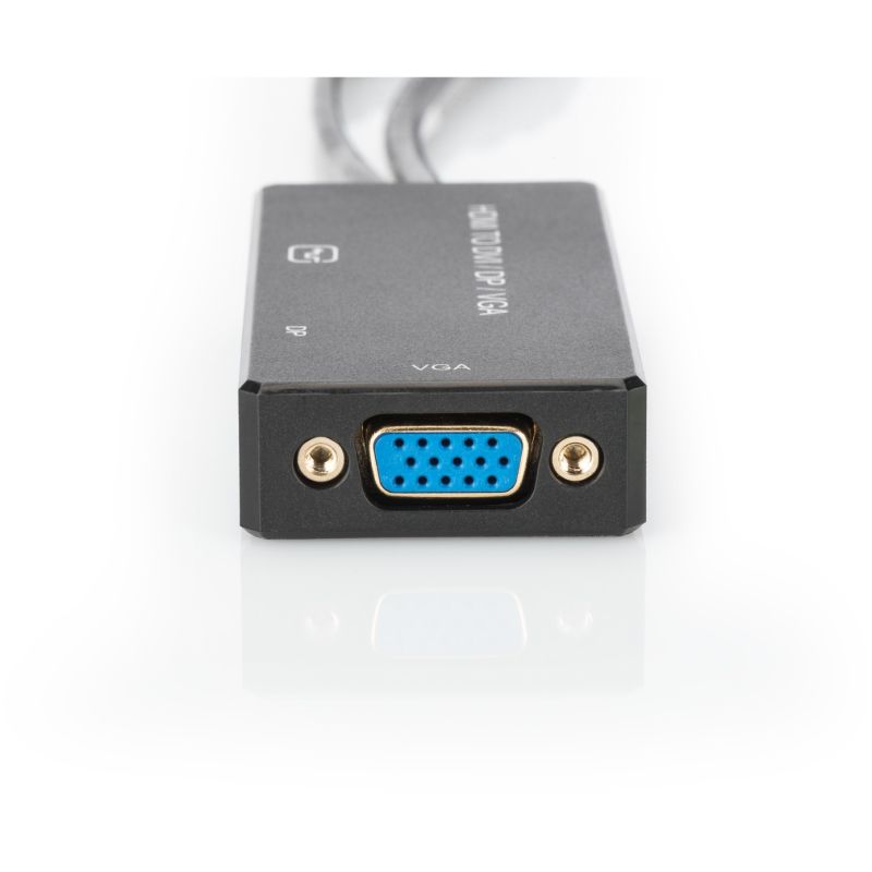 Digitus Adapter HDMI / USB2.0 > HDMI / DVI / DisplayPort / 20cm - Zezë - Figura 2