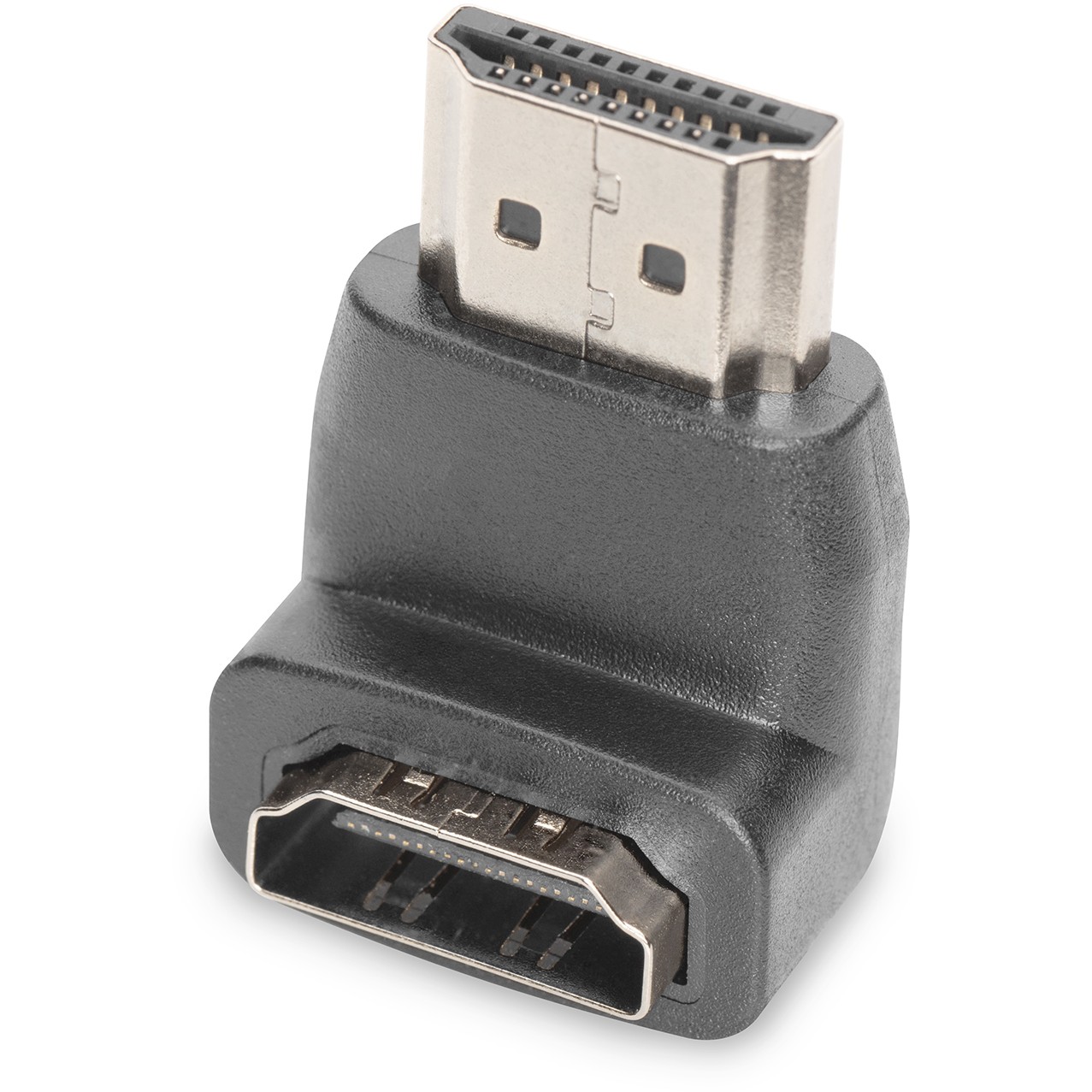 Kabllo HDMI DIGITUS / 90° këndor / Gold - Zezë - Figura 2