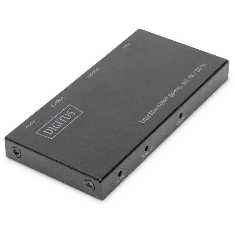 Kabllo HDMI Splitter DIGITUS Ultra Slim / 1x2 / 4K 60Hz