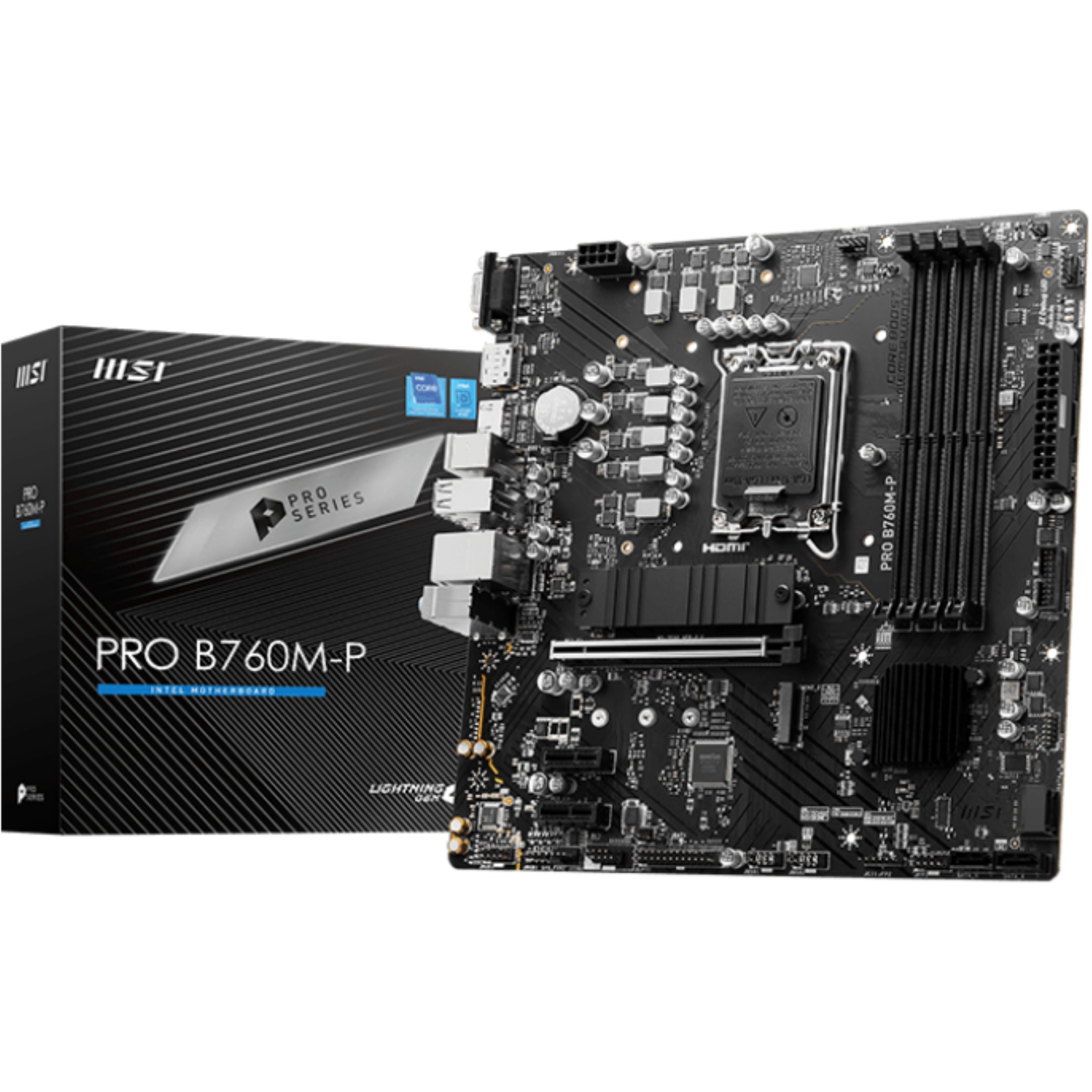 Pllakë Amë MB Intel 1700 MSI PRO B760M-P mATX