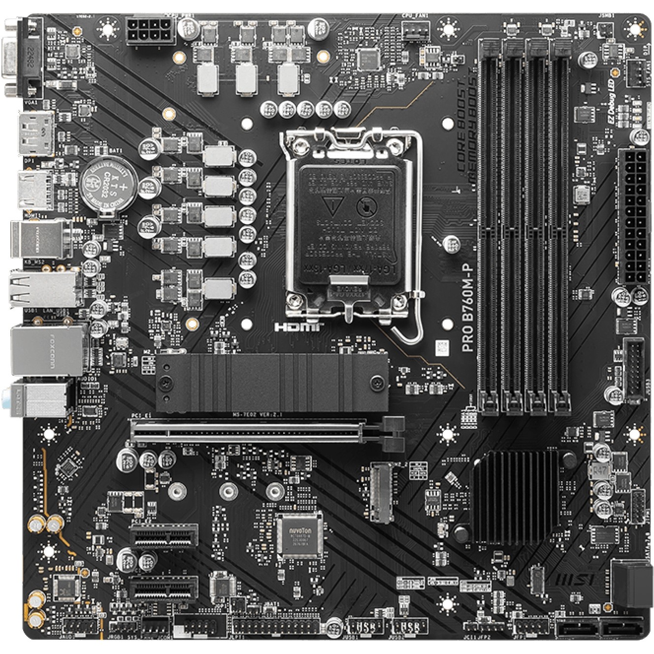 Pllakë Amë MB Intel 1700 MSI PRO B760M-P mATX - Figura 2