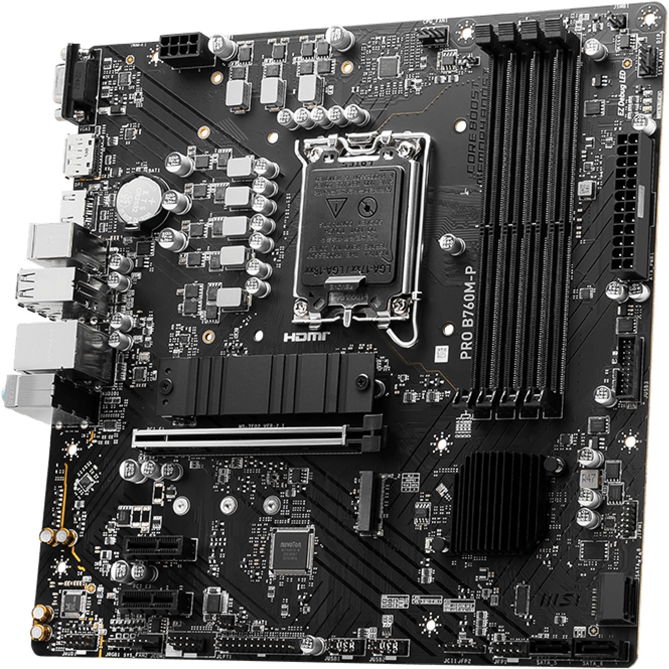 Pllakë Amë MB Intel 1700 MSI PRO B760M-P mATX - Figura 3