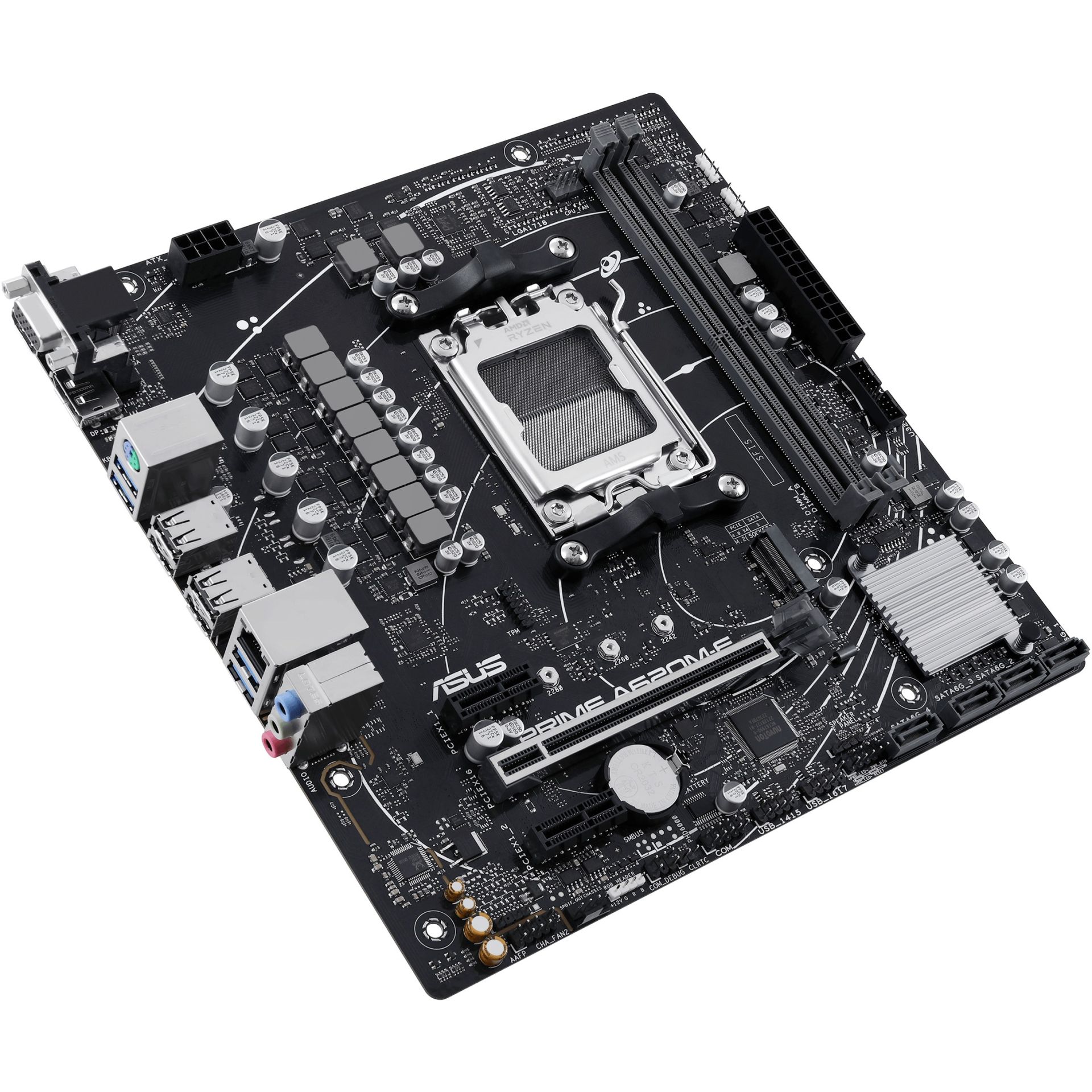 Pllakë Amë MB AMD ASUS PRIME A620M-E-CSM / AMD Socket AM5 / DDR5 / mATX - Figura 3