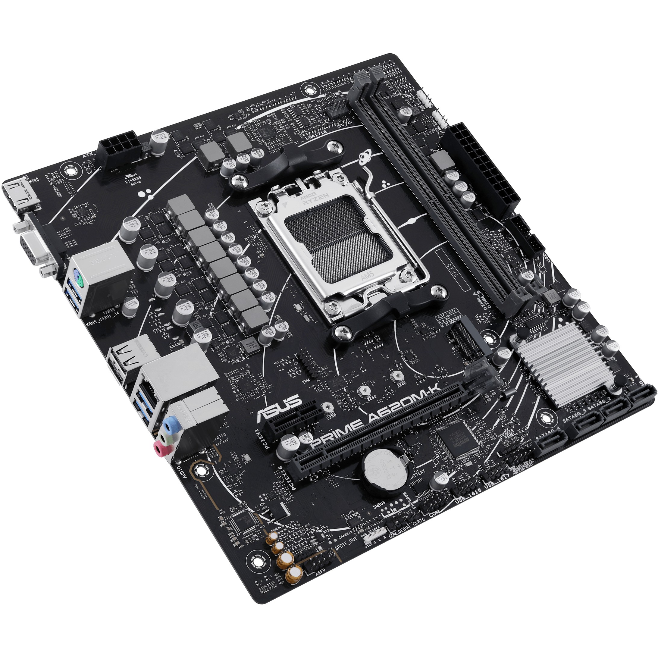 Pllakë Amë MB AMD MB ASUS PRIME A620M-K (AMD.AM5.DDR5.mATX) - Figura 5