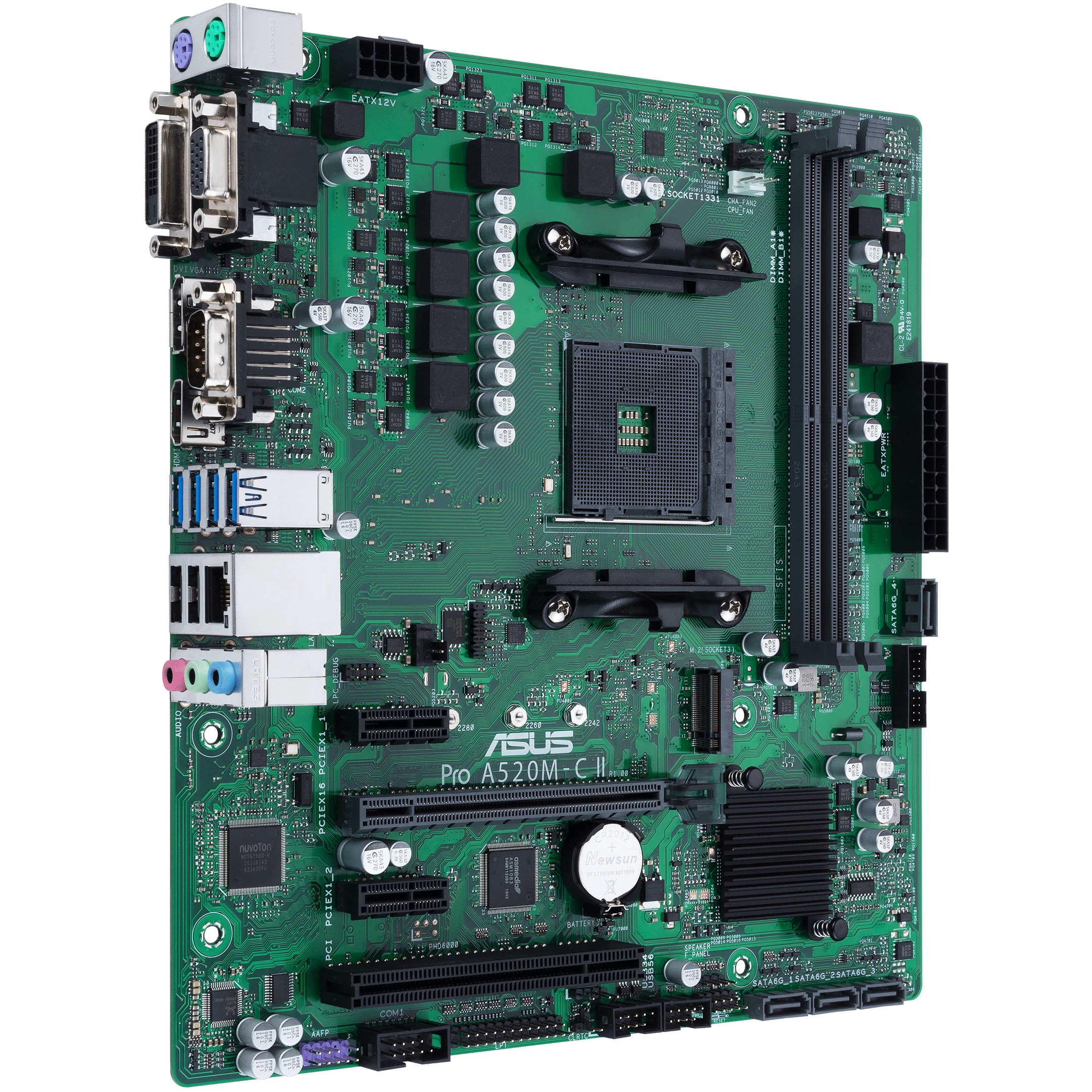 Pllakë Amë MB AMD AM4 ASUS PRO A520M-C II/CSM mATX D4 - Figura 4