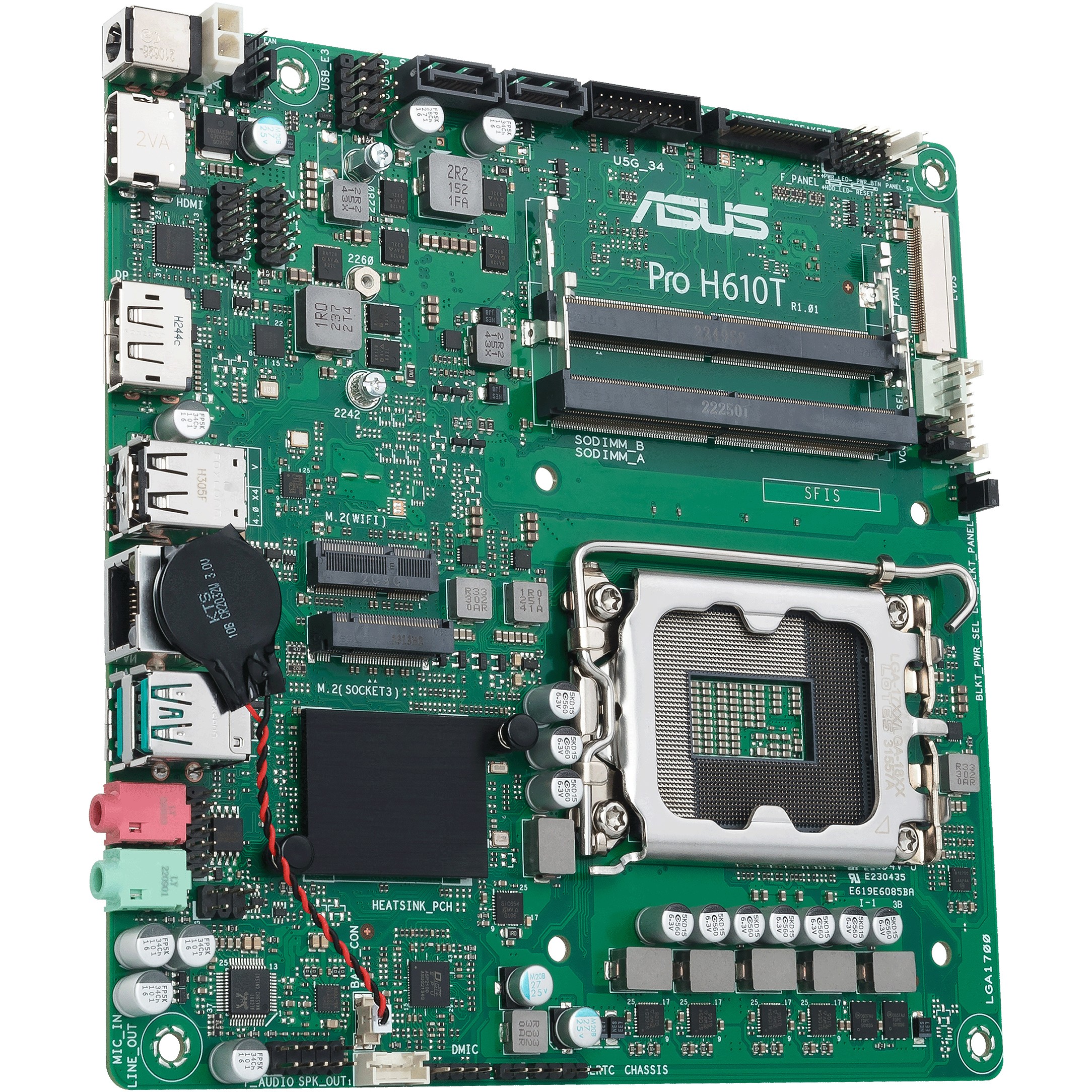 Pllakë Amë MB Intel 1700 ASUS PRO H610T-CSM mITX - Figura 4