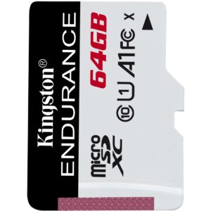 Kartë Memorie SD CARD 64GB KINGSTON microXC Endurance 95R/45W C10 A1 UHS-I Card Only