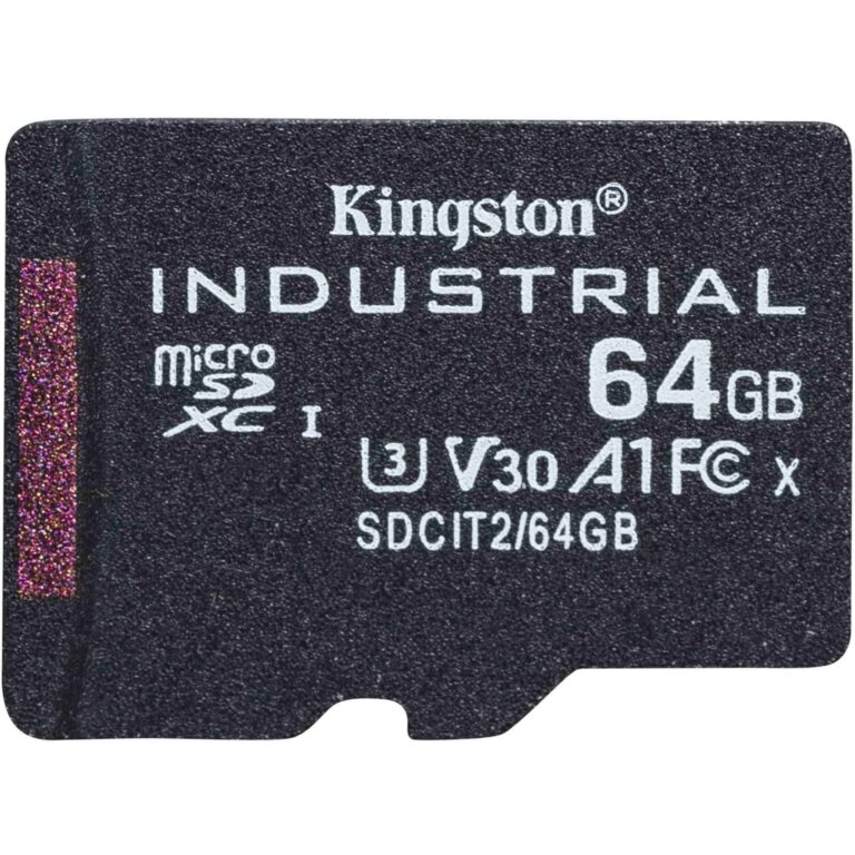 Kartë Memorie SD CARD 64GB Kingston Industrial microHC 100MB/s