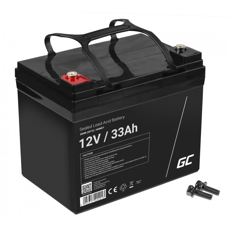 Bateri të mëdha Green Cell Replacement Battery AGM21 12V / 33Ah