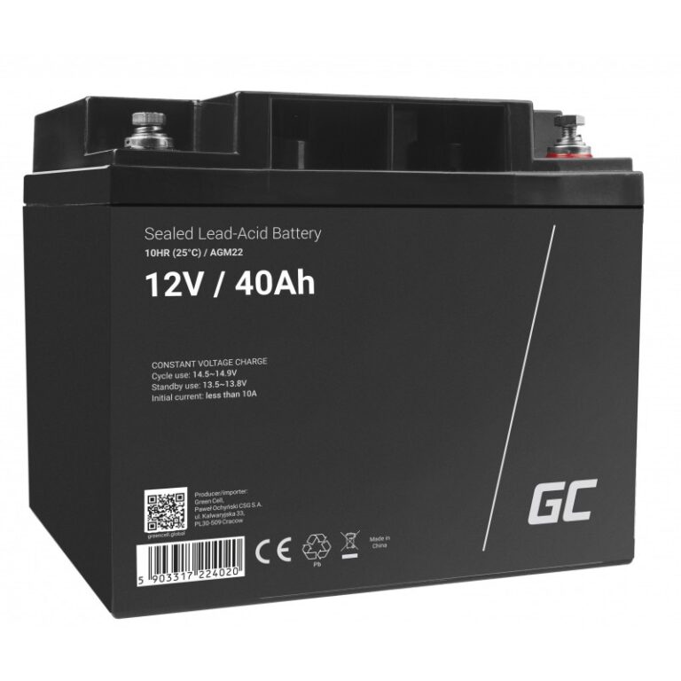Bateri të mesme Green Cell Ersatzbatterie AGM22 12V/40Ah